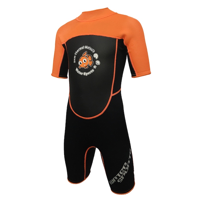 Water Sports - 3.0mm Child's High Stretch Thermal Suit (Orange)